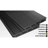 Endorphin Gartenbodenbelag, 20m2 Anthrazit WPC Terrassendielen Komplettset