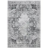 benuta Vintage-Teppich, Anthrazit, Kunststoff, Vintage, Rechteckig, 200x300 cm, Oeko-Tex® Standard 100, in verschiedenen Größen erhältlich, rutschfeste Unterfläche, waschbar, Teppiche & Böden, Teppiche, Vintage-Teppiche