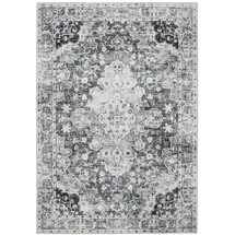 benuta Vintage-Teppich, Anthrazit, Kunststoff, Vintage, Rechteckig, 200x300 cm, Oeko-Tex® Standard 100, in verschiedenen Größen erhältlich, rutschfeste Unterfläche, waschbar, Teppiche & Böden, Teppiche, Vintage-Teppiche
