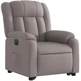 vidaXL Relaxsessel mit Aufstehhilfe Elektrisch Taupe Stoff