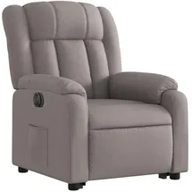 vidaXL Relaxsessel mit Aufstehhilfe Elektrisch Taupe Stoff
