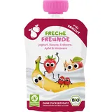 Erdbär Freche Freunde Quetschie Joghurt, Banane, Erdbeere, Apfel & Himbeere bio