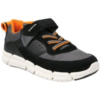 GEOX - Klett-Sneaker FLEXYPER in black/orange, Gr.30,
