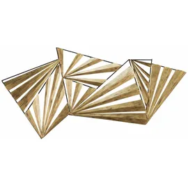KUNSTLOFT Wanddeko, Gold, Metall, 3.11x56x5 cm, Dekoration, Skulpturen & Dekoobjekte, Wanddeko