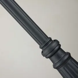 quintiesse Außenstandleuchte Glas, Metall E14 IP44 spritzwassergeschützt dimmbar schwarz