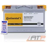 CONTINENTAL AUTOBATTERIE 12V STARTERBATTERIE 80Ah 800A AGM L4 + 10g POL-FETT