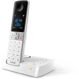 Philips D6351W/38 DECT Schnurlostelefon mit Anrufbeantworter Weiß