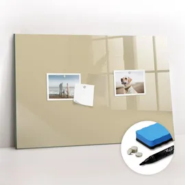 Tulup Magnettafel 60 x 40 cm Beige