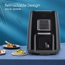 Aigostar Air Fryer 4.2L, Heißuftfritteuse, XXL,Heissluft Fritteusen ohne Öl,8 Menü und Rezept, LED-Touchscreen, 1400W,BPA-frei