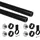 Emuca Schrankstangen-Set Ø28 1150 mm Schwarz