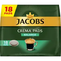 Jacobs Pads Crema Balance, Senseo kompatible Pads, 5 x 18 Getränke, 90 Kaffeepads