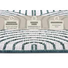 HANSE HOME Pangli Wendeteppich", grün, B:240cm H:5mm L:330cm, Polypropylen (PP), Teppiche, Outdoorteppich, In-& Outdoor, Teppich, Wetterfest, Balkon, Garten, Wohnzimmer, Modern