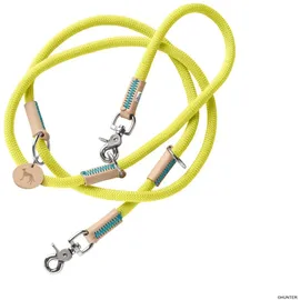 Hunter Verstellbare Führleine Malia 10/200, limette/natur