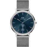Daniel Wellington Classic DW00100710 Herrenarmbanduhr - Silber/Blau