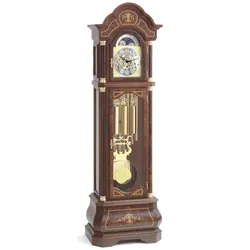 Kieninger -Standuhr Nussbaum 3 Melodien Schlagwerk Mechanisch 211cm- 0138-82-05