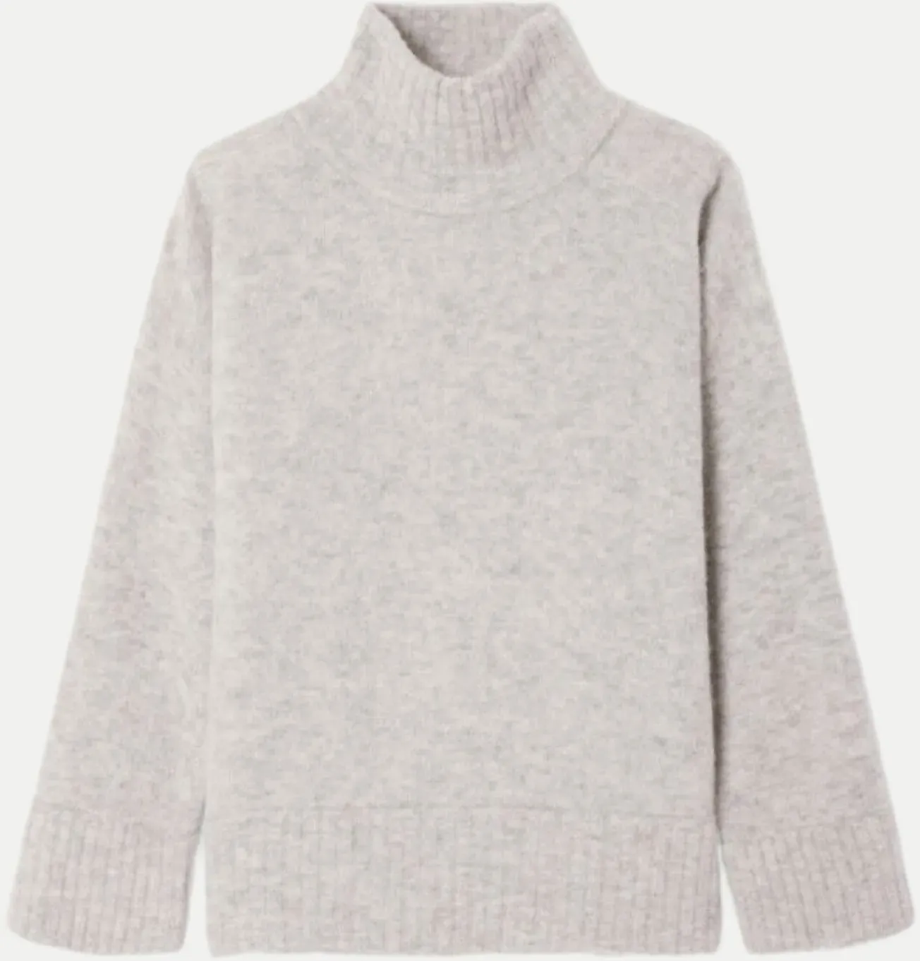 Strickpullover aus Alpaka-Woll-Mix Grau M/L