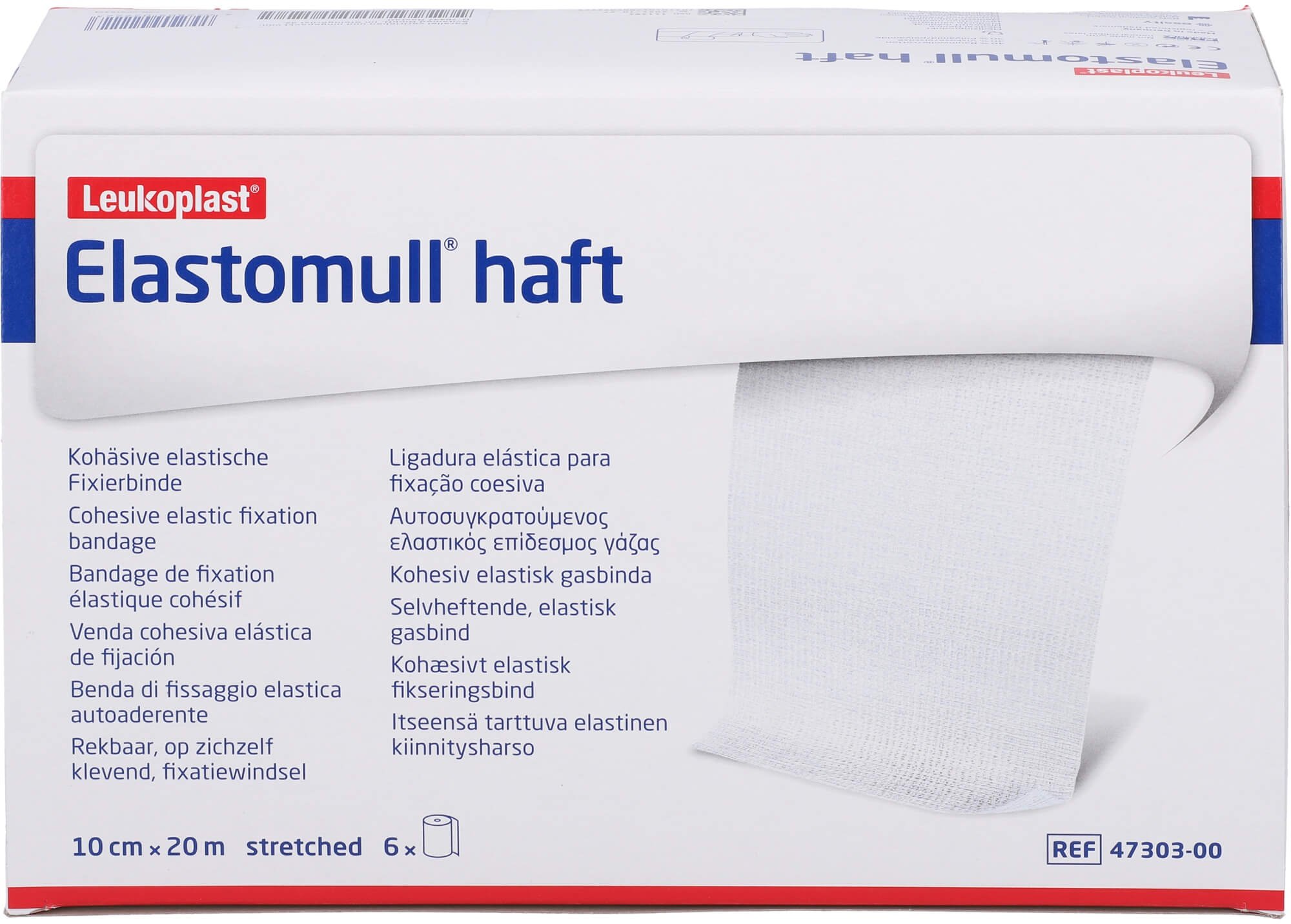 Elastomull Haft 10 cmx20 M Fixierbinde 6 ST