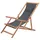 vidaXL Klappbarer Gartenstuhl 127 x 114 x 95 cm grau