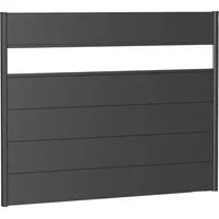 Biohort Sichtschutzelement 180 x 137 cm Dunkelgrau Kunststoff