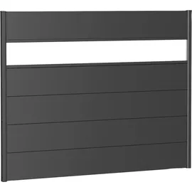 Biohort Sichtschutzelement 180 x 137 cm Dunkelgrau Kunststoff