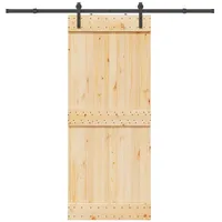 vidaXL Narvik rechts 85 x 210 cm Braun/Schwarz