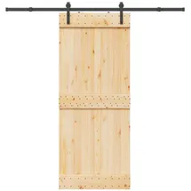 vidaXL Narvik rechts 85 x 210 cm Braun/Schwarz