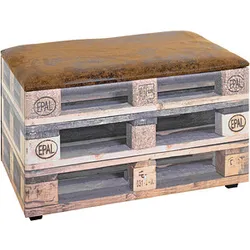 HAKU Möbel Sitztruhe 25970 Motiv Palette 1 Holz 65,0 cm