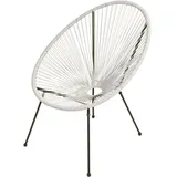 Lomadox Relaxsessel 2er Set GARDA-120 in weiß - weiß