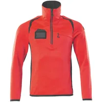 Mascot Fleecepullover ACCELERATE SAFE" - XL - rot/dunkelanthrazit