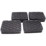 FILAVERSE - 4 Stück Gummiblock für Hebebühne Kit 160X120X40 Universal Vollgummi für Hebebühnen Corghi Ravaglioli OMCN | Wellenseiten mit Best-Grip Technologie