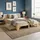 Homestyle4u Holzbett 140 x 200 cm Braun