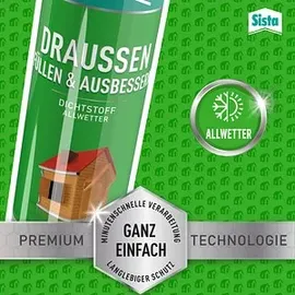 Sista Dichtstoff Allwetter Silikon 280 ml weiß