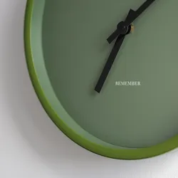 REMEMBER Wanduhr "Forest" - 4,5 cm, Ø 30 cm - Quarz Uhrwerk - große Wanduhr