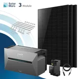 Anker SOLIX Solarbank 3 E2700 Pro Balkonkraftwerk Speicher mit 500Wp Solarmodul und MC4 Solarkabel Set - 1500Wp ‚Äì 3 Module / Ohne Erweiterungsakku / Ziegeldach