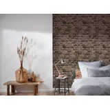 A.S. Création Vliestapete Ziegelsteinmauer Used Look Braun 10.05 m x 0.53 m