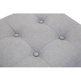 deluke Sitzhocker CELIS Stoff 45 x 46 x 45 cm Hellgrau
