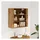 vidaXL Wandschrank Artisan-Eiche 80 x 33 x 80 cm Braun