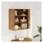 vidaXL Wandschrank Artisan-Eiche 80 x 33 x 80 cm Braun