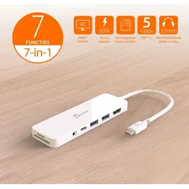 j5create JCD373-N USB-C® Lleichter Multi Adapter,