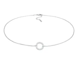 Elli Elli Halskette Choker Kreis Zirkonia Trend 925 Ketten   Damen