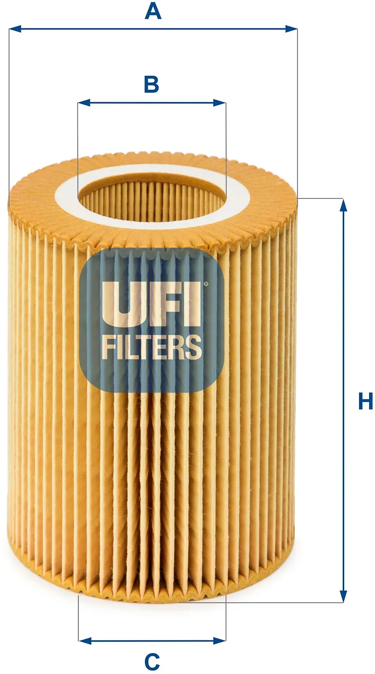 UFI Ölfilter 2500400 Filtereinsatz 104mm für LAND ROVER BMW
