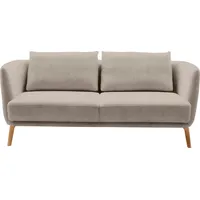 Schöner Wohnen 2,5-Sitzer "Pearl - 5 Jahre Hersteller-Garantie, auch in Bouclé", beige (sand), B:190cm H:71cm T:91cm, 100% Polyester, SCHÖNER WOHNEN-KOLLEKTION, Sofas, Maße (B/H/T): 190/71/91 cm, Füße Massivholz