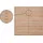 MEGA HOLZ Sichtschutzzaun Rhombus 180 x 180 cm Lärche