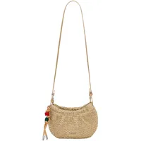 DESIGUAL Umhängetasche Half Logo Raffia Waverly Phone Natural beige