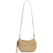 DESIGUAL Umhängetasche Half Logo Raffia Waverly Phone Natural beige