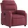 vidaXL Massagesessel Weinrot Polyester 92,5 x 100 x 0 cm Rot mit Fernbedienung