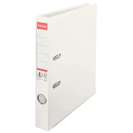 Esselte Ordner, A4, 10er Pack, 50 mm Rückenbreite, Kunststoff, weiß,