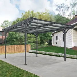 Juskys Carport 5 x 3 m mit Flachdach