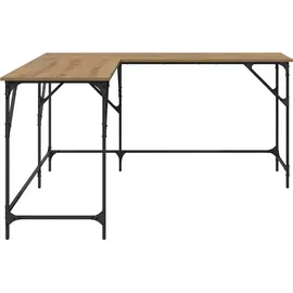 vidaXL Schreibtisch Artisan-Eiche 149 x 149 x 75 cm