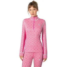 KARI TRAA Rose Langarm-baselayer - Bright Pink - L